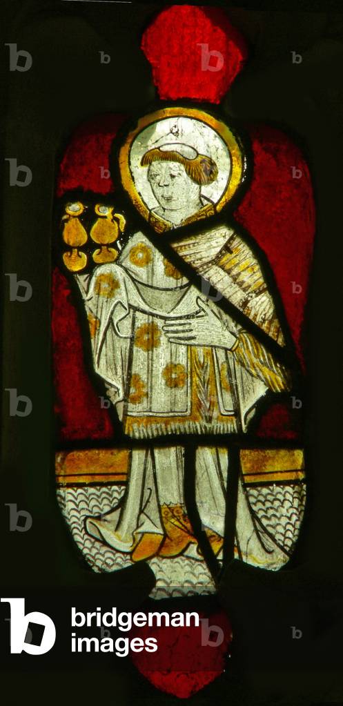 Window depicting St Vincent (stained glass)