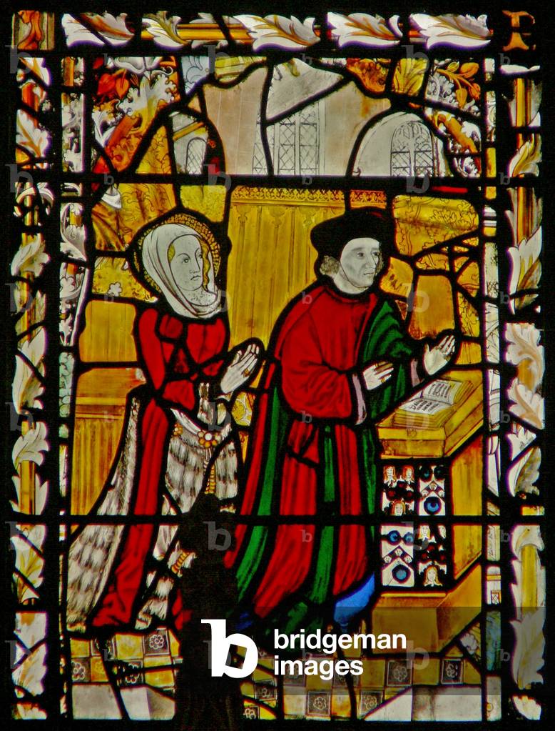 The east window depicting donors - Ely (stained glass)