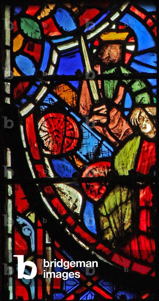 Window w11  God in a chariot seizing 