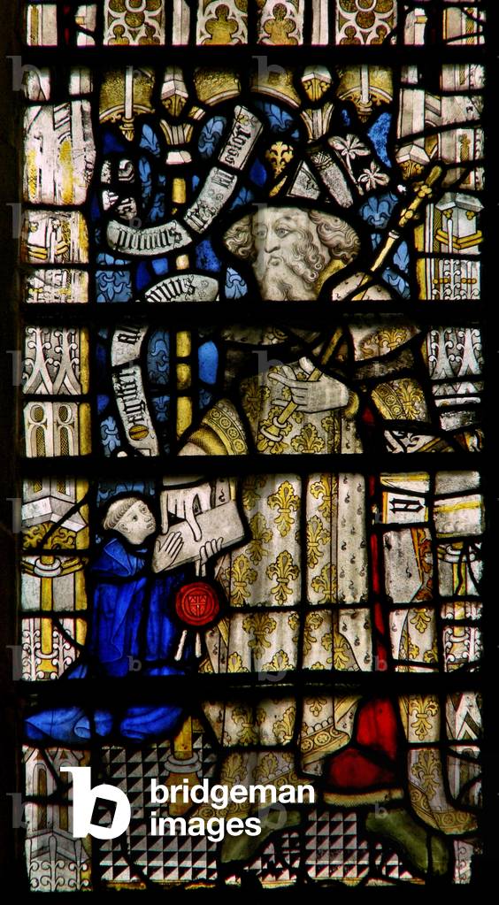 Window Clsty N3 depicting William the Conqueror (stained glass)