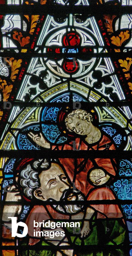 Window w2 depicting St Christopher (stained glass)