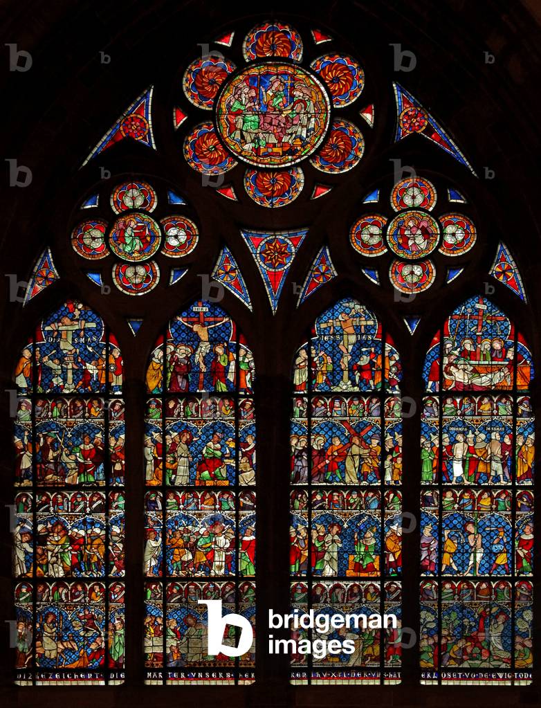 Window w12 depicting the Passion (stained glass)