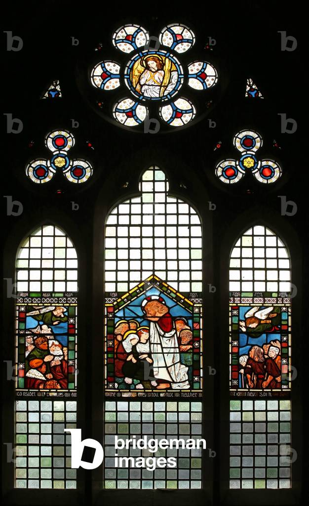 Sermon on the Mount (stained glass)