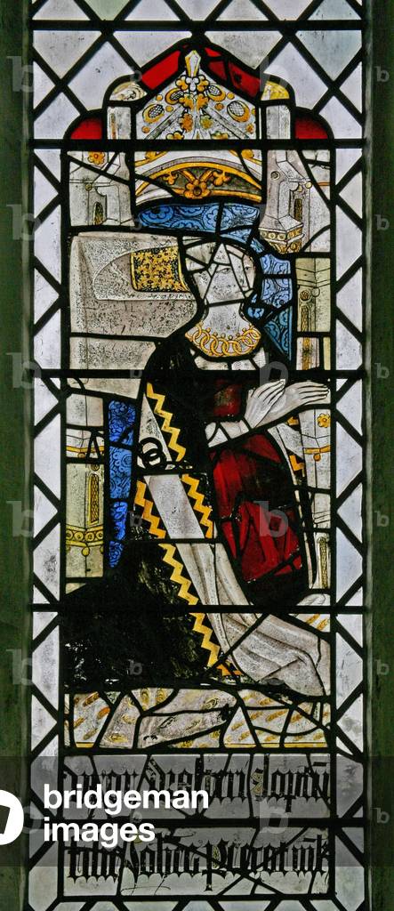 Window w2 depicting a donor - Elizabeth Pigot (stained glass)