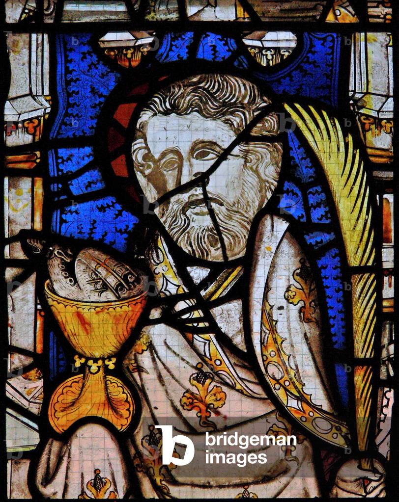 Window Ew depicting St John (stained glass)