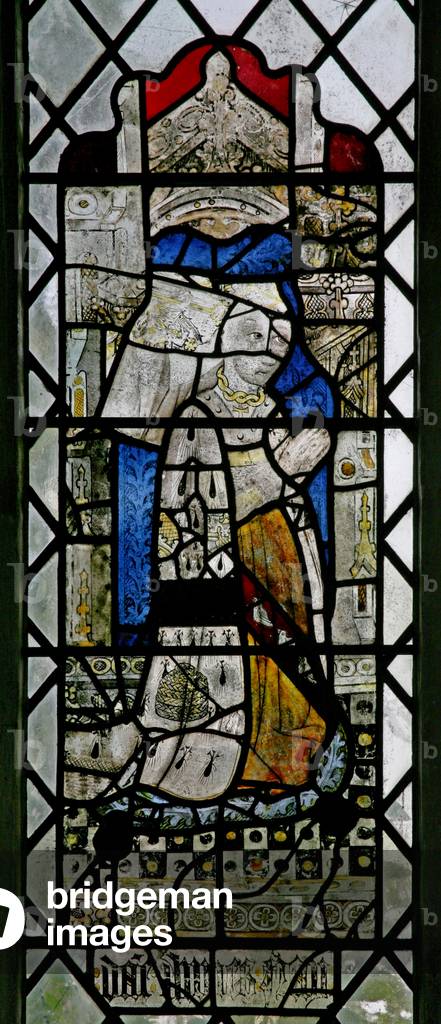 Window w5 depicting a donor - ann Danvers (stained glass)