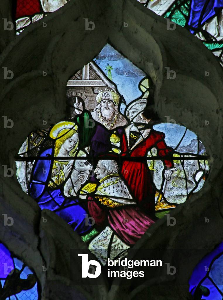The Adoration of the Magi, 1557 (stained glass)