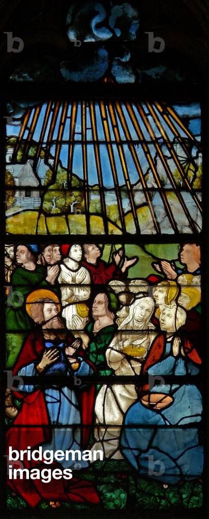 Window w119 depicting St Thomas preaching (stained glass)