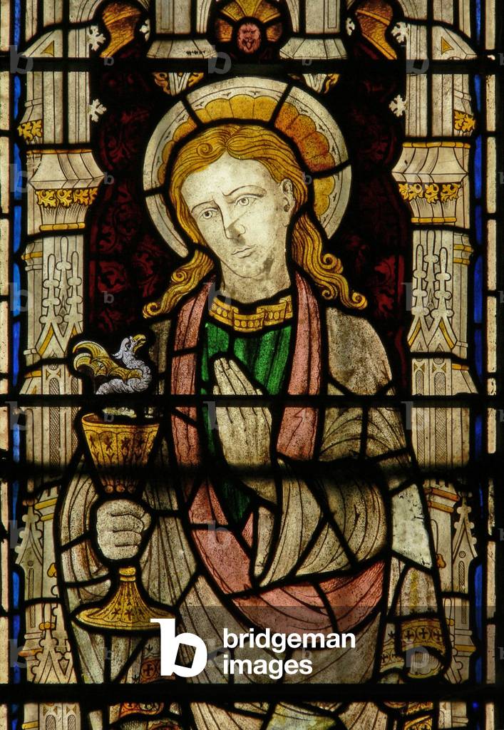 Window Ew depicting St John (stained glass)