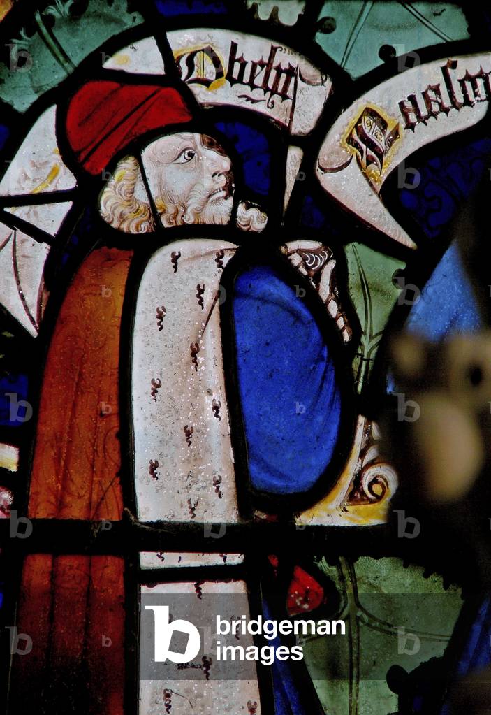 Window Ew depicting Obed on the Tree of Jesse (stained glass)