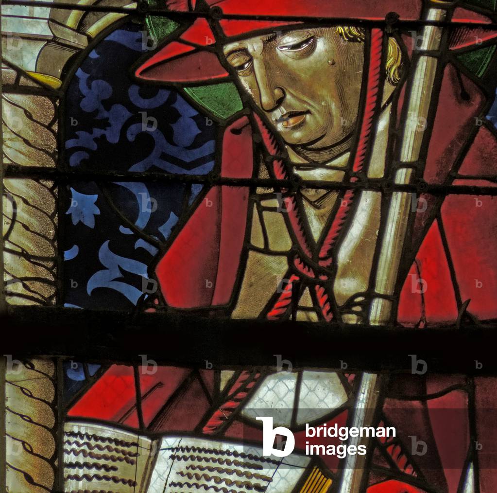Window depicting Saint Jerome (stained glass)