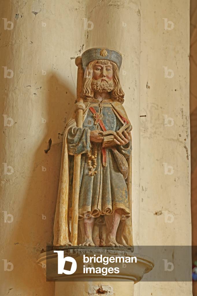 Painted Statue of Saint James the Less