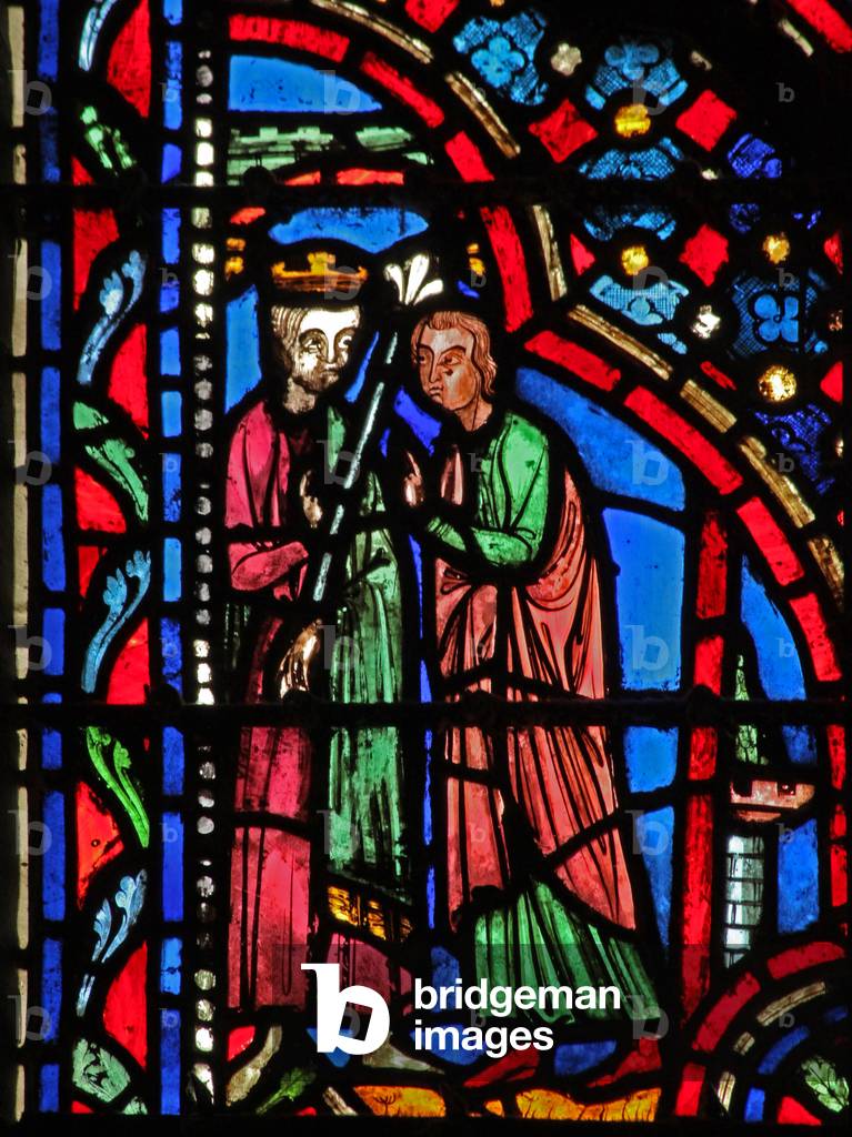 Window w14  Saul made king I Sam X 24 (stained glass)