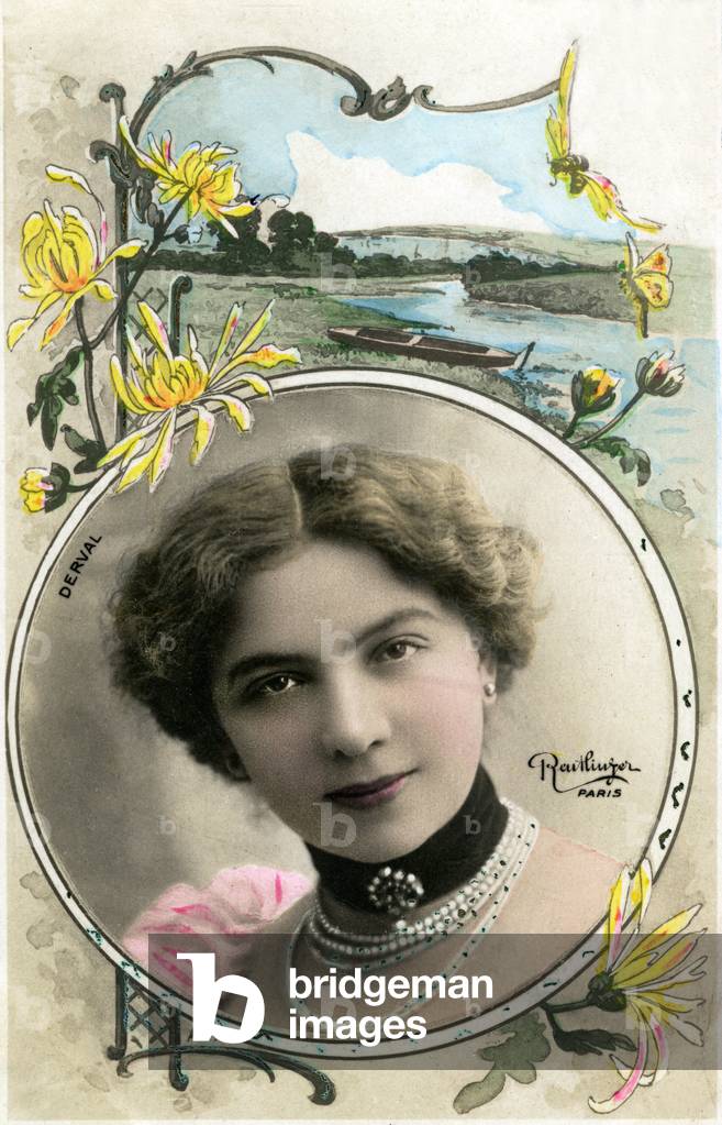 Portrait of Suzanne Derval, Belle epoque (photo)