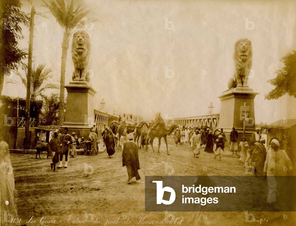 Cairo, Egypt, circa 1870. Original photograph by Felix Bonfils. Print of the period on albumin paper (220 x 280 mm) after a negative glass in the collodion, sign, place, title and bearing a reference number (1151) at the bottom in the image.