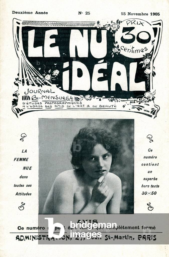 Photograph taken from the magazine 'Le nu ideal' 1905 (print)