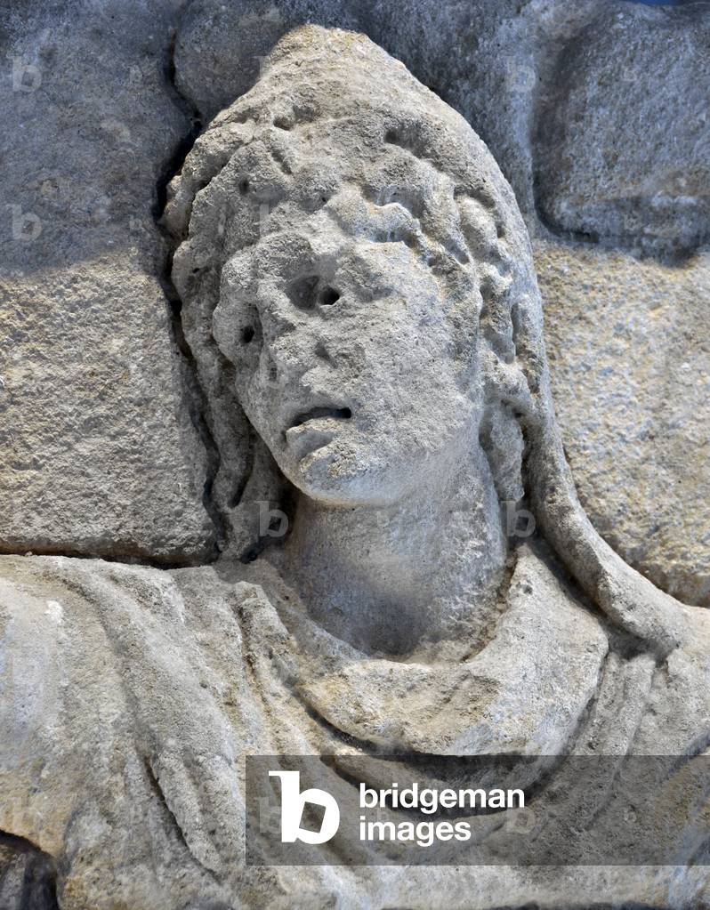 Woman's head. (Roman Sculpture)