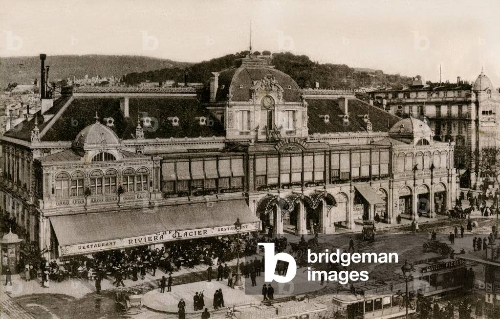 The municipal casino and the café restaurant Riviera, Nice, 1922 (postcard)