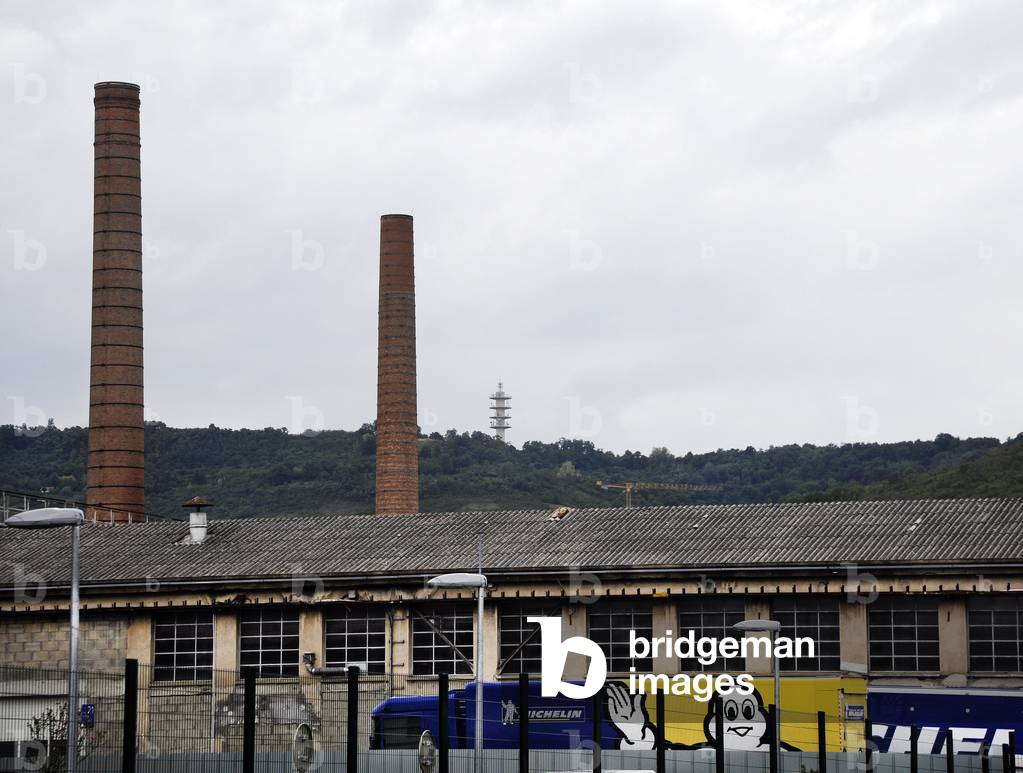 Clermont-Ferrand (Puy-de-Dome, Auvergne): Michelin tyre factory - tires, tires, logo, Bibendum, Bonhomme Michelin - Photo Patrice Cartier 2017 -