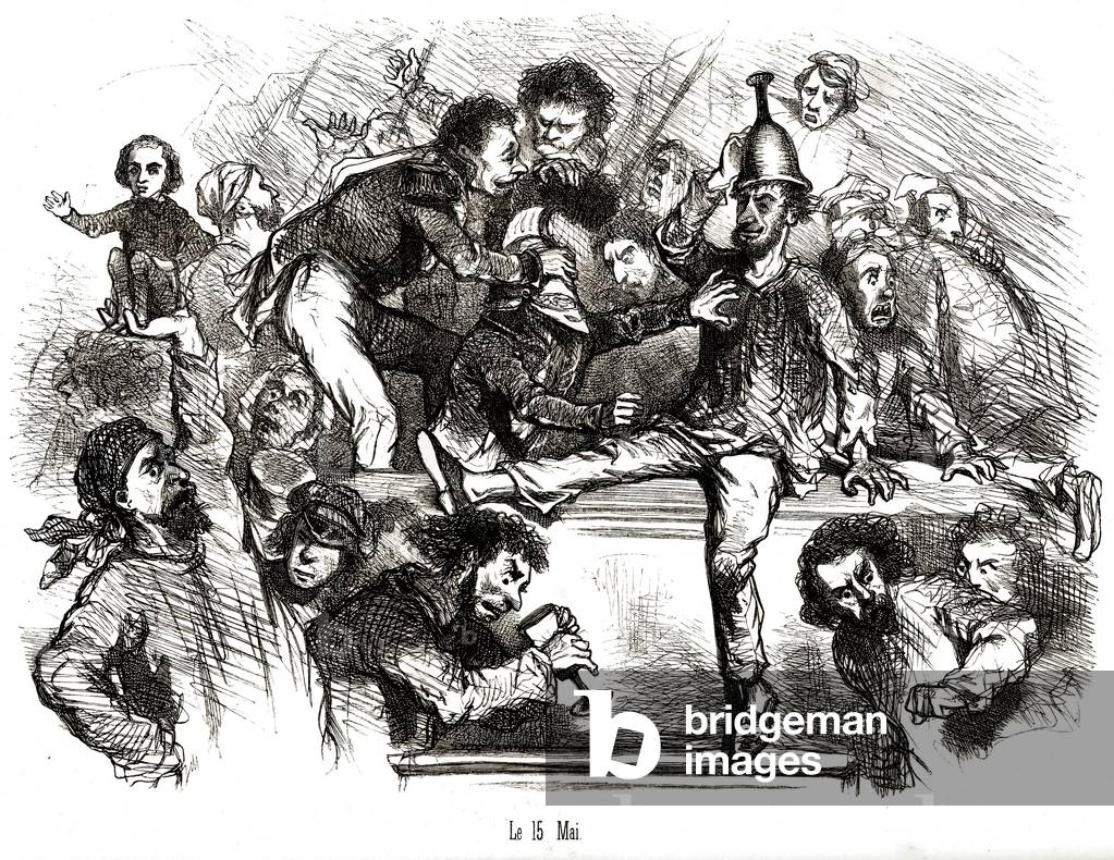 May 15, 1848: invasion of the National Constituent Assembly by demonstrators (engraving)