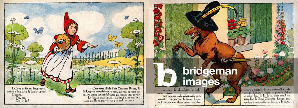 Illustration for The Little Red Riding Hood, after the tale of Charles Perrault, c.1935 (print)
