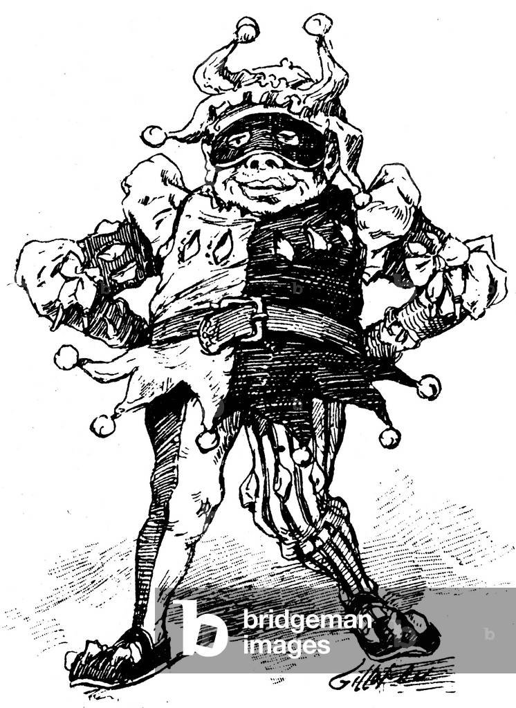 "Illustrazione di Zier per il romanzo a fumetti di Paul Scarron." di Patrice Cartier, b/w