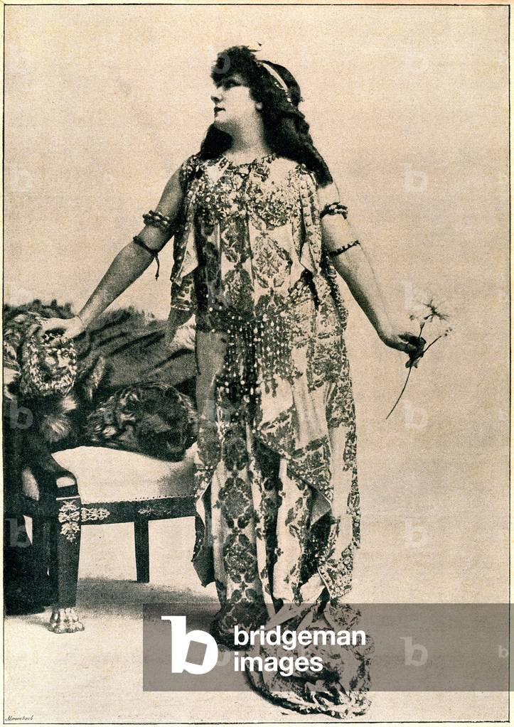 Sarah Bernhardt , veröffentlicht in "Annales politiques et Litteraires" n°702, 6. Dezember 1896.