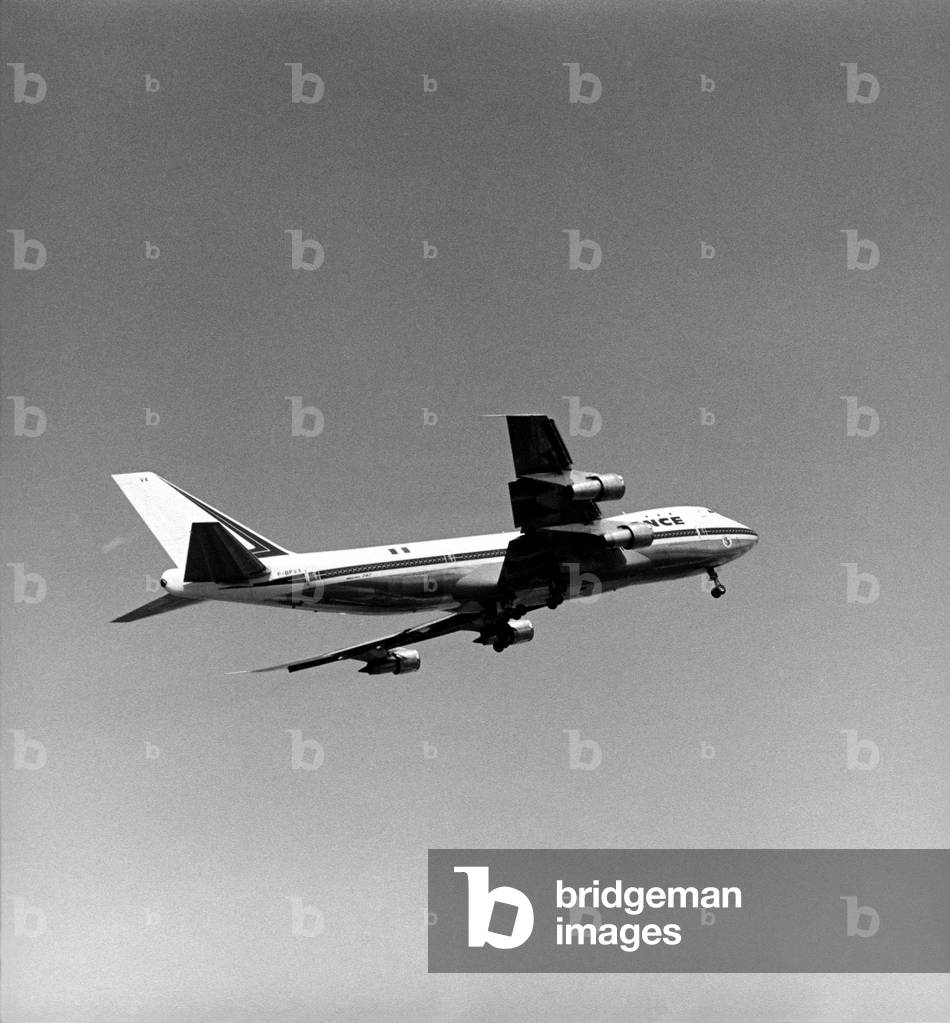 April 1970: the first of the 4 Boeing 747 orders by Air France, 1970 (photo)