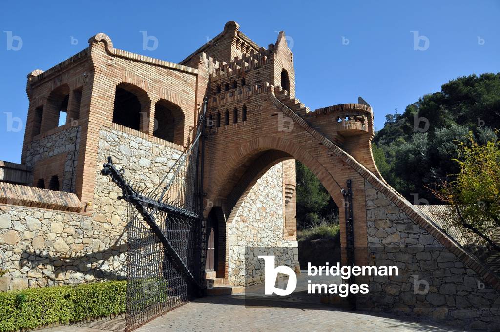 Wine cellar built between 1895 and 1900 by Antoni Gaudi for Count Eusebi Guell at the entrance of the village of Garraf - Costa Brava, Catalonia, Spain - Photo Patrice Cartier -