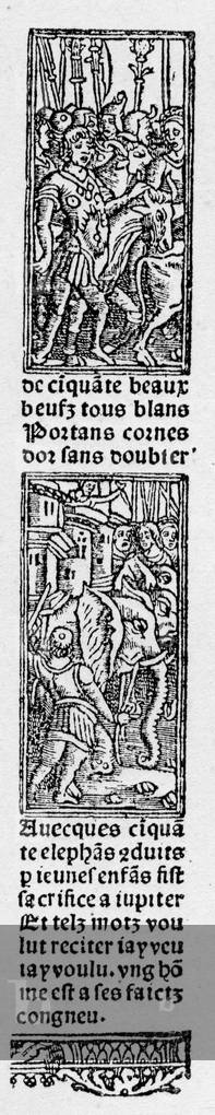 Le triomphe de Cesar - Engraving du livre des 