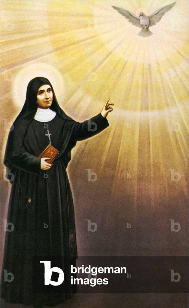 Immagine pia del XX secolo: ritratto della Beata Helene Guerra.