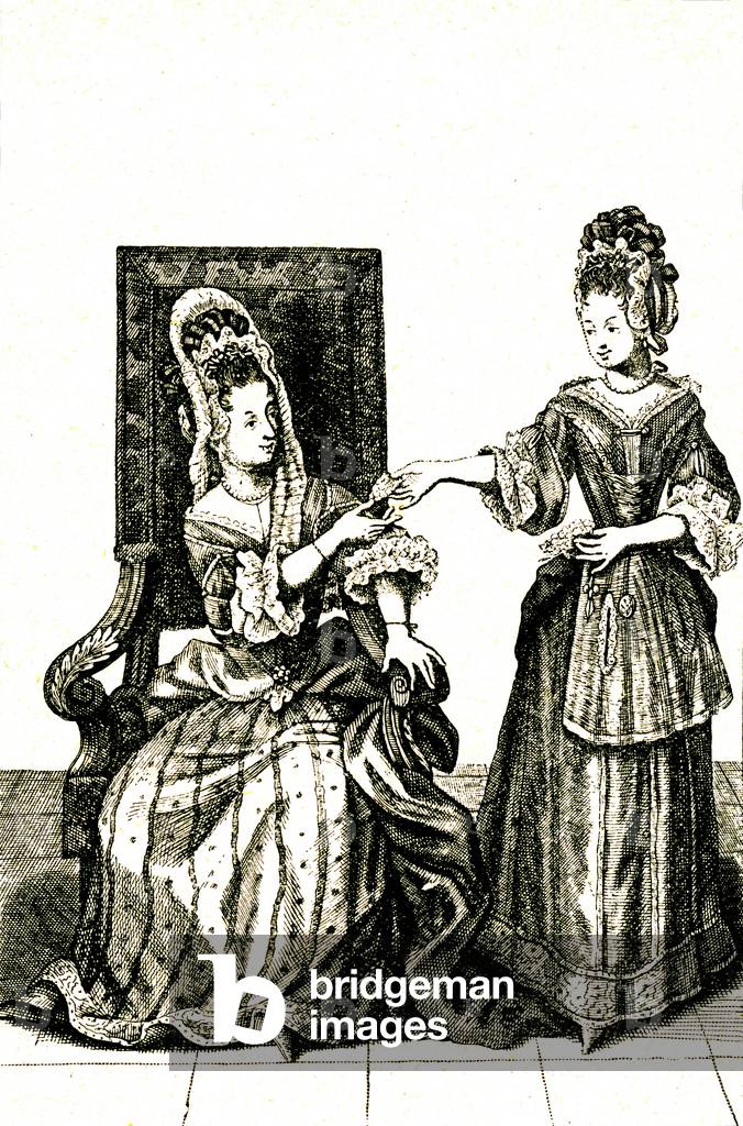 Image of Hygiene, toilet in the 17th century quality lady (noble, bourgeois,