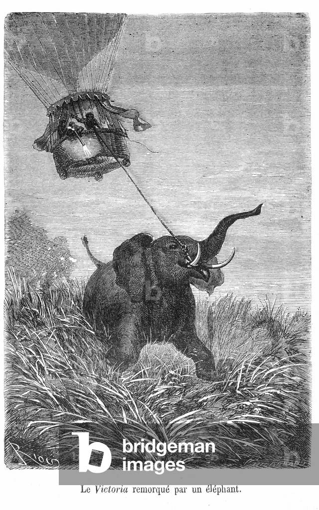 Illustration for Jules Verne's “Five weeks en Ballon