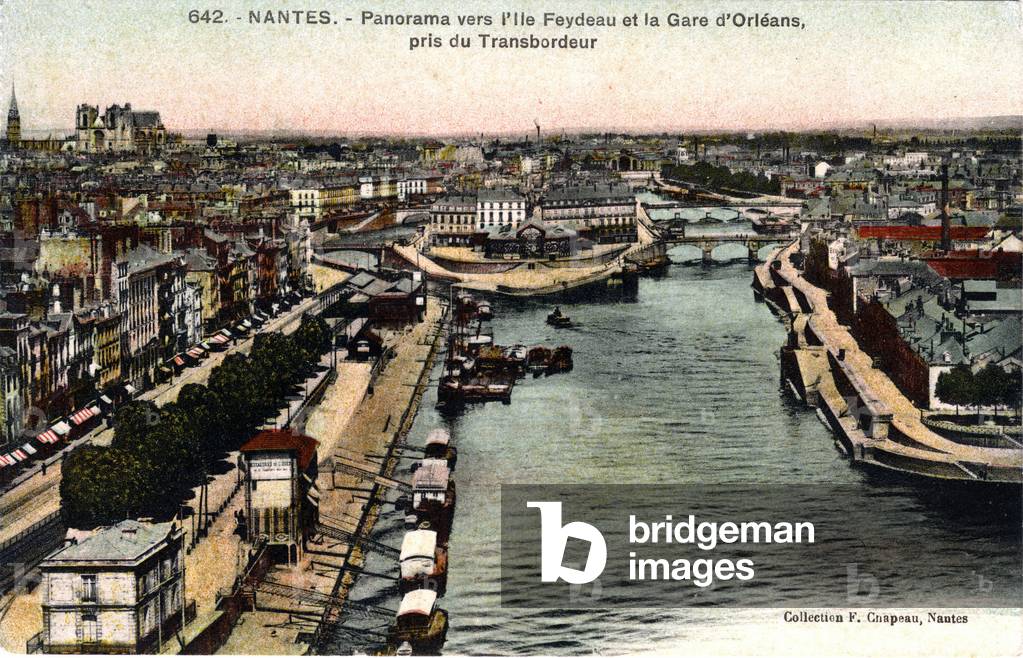 "Panorama der Stadt Nantes" 1901