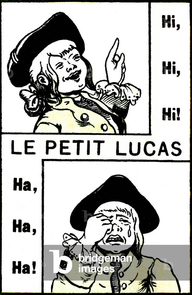 Song “” Little Lucas””: the most beautiful songs for children illuminated by the image of Epinal (Imaging Pelerin) - Child who laughs and cries - laughter, tears, joy, sadness, onomatopee.