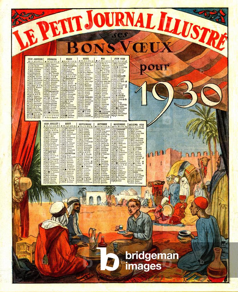 Calendar and good wishes for 1930
