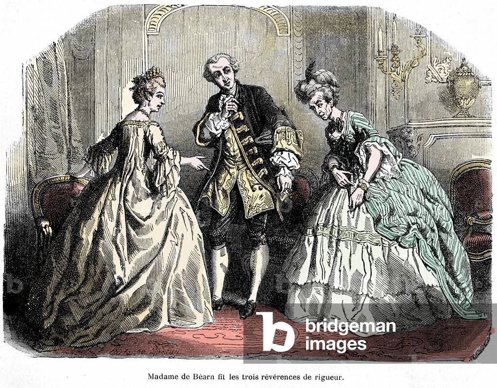 Illustration for the novel Joseph Balsamo, 19th century (engraving)