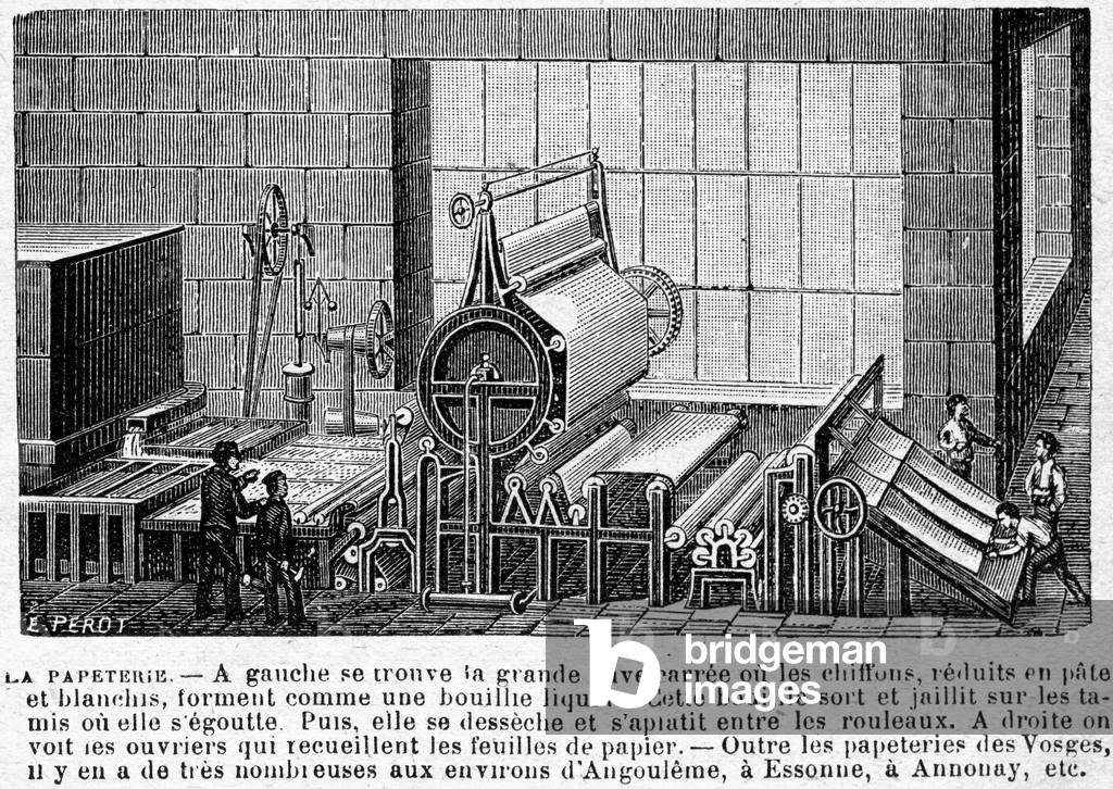 Stationery at the end of the 19th century. Illustration of the famous book by G. Bruno (pseudonym by Augustine Fouillee) “Le tour de France par deux enfants””, edition Belin 1908. This flagship book has been republished many times since its first publication in 1877.