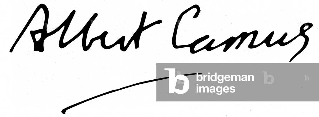 Albert Camus autograph