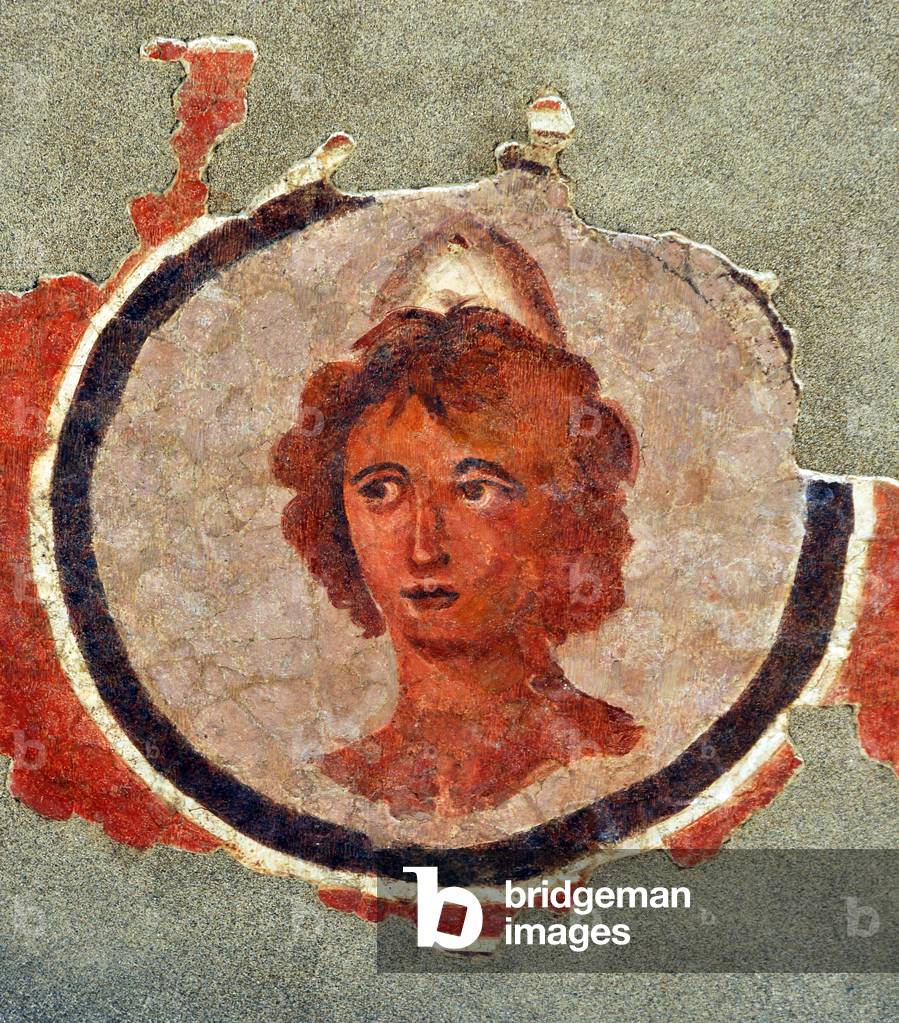 Head of a young man, circa 130-140 (fresco)