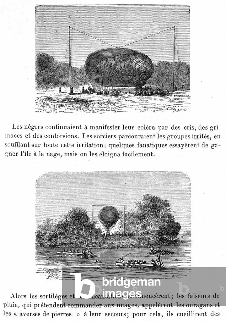 Illustration for Jules Verne's “Five weeks en Ballon