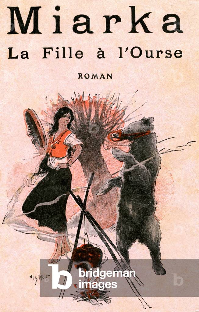 Cover of the novel by Jean Richepin “Miarka la fille a l'ourse”, 1927 (print)