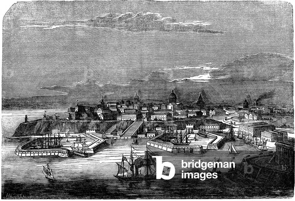 "Die Stadt Odessa (Russland" 1853, b/w