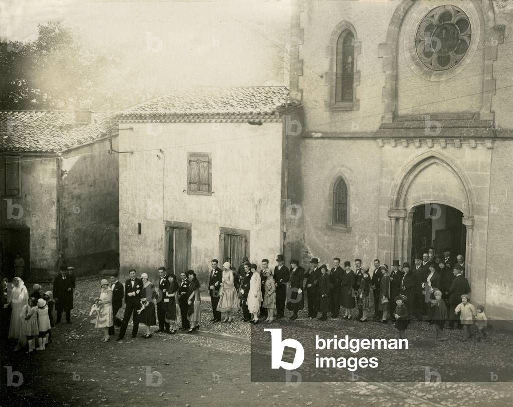 Marriage in a village in France in 1929.