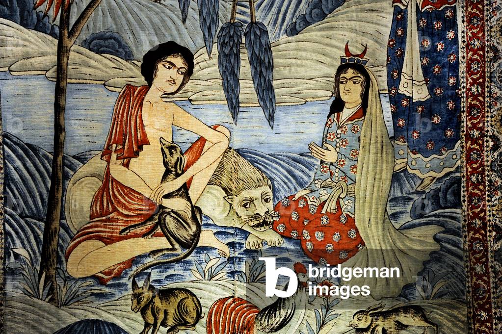 Leyli and Majnoun, 19th century (textile)
