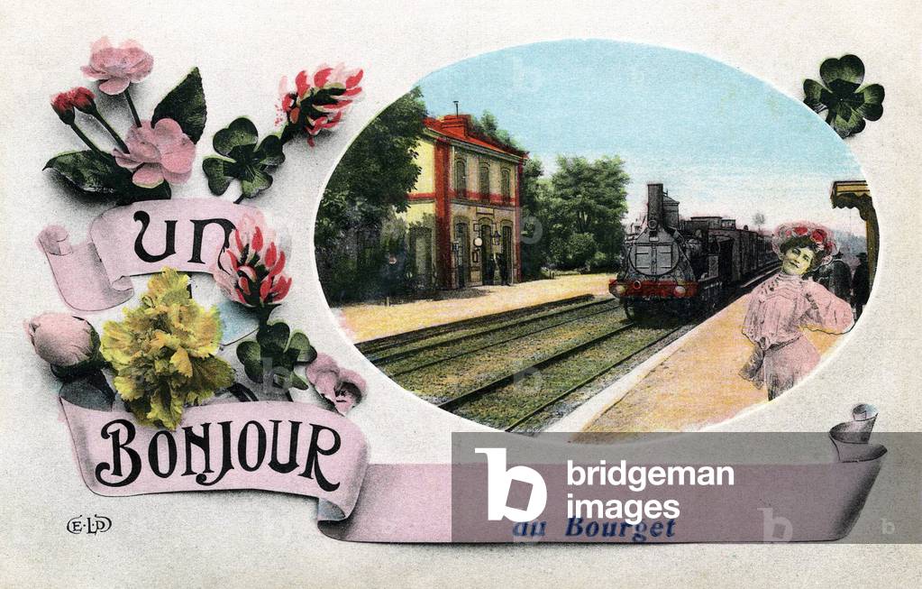 un bonjour du Bourget, c.1900-14 (postcard)