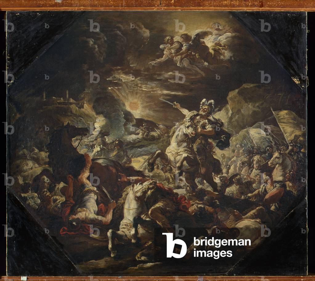 Joshua causing the sun to stand still, 1693-94 (oil on canvas)