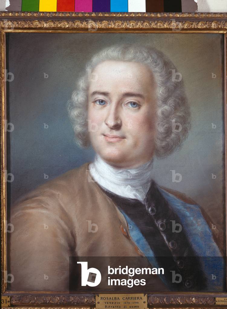 Portrait of a gentleman, c.1737 (pastel on paper)