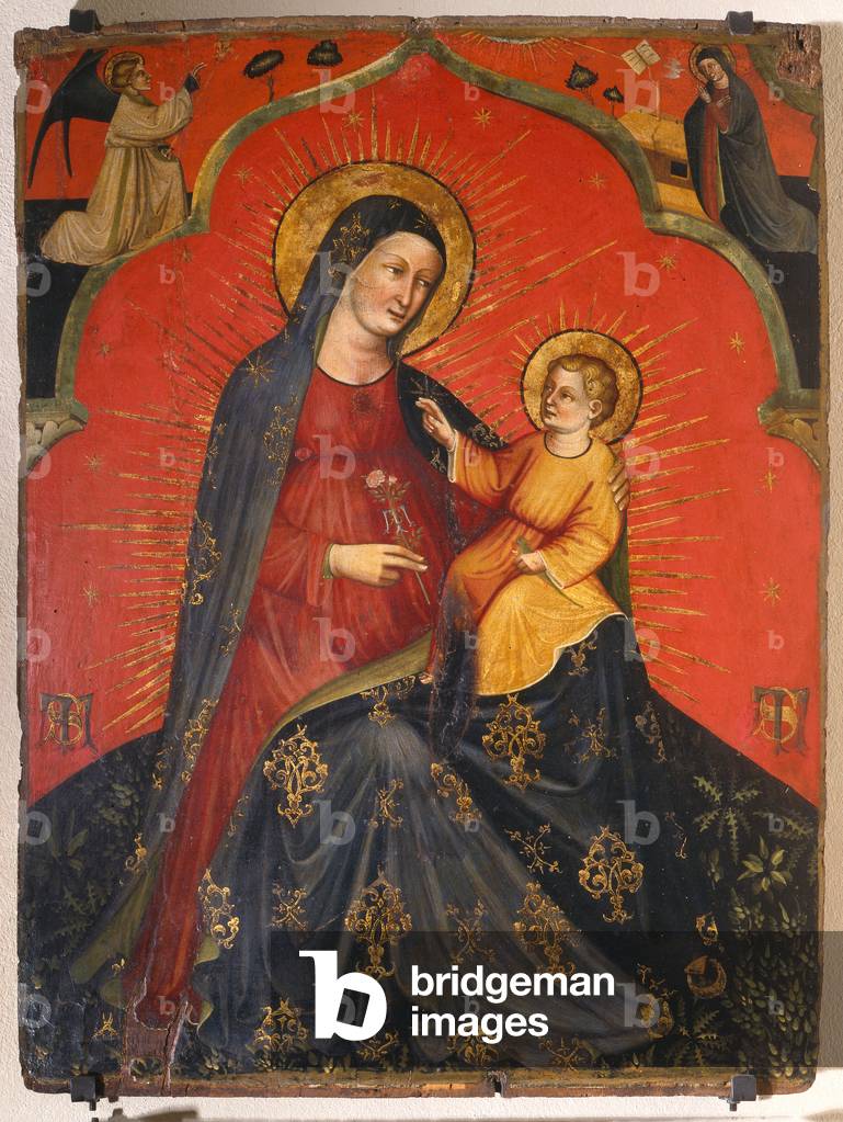Madonna and Child and Annunciation, c.1390 (tempera on panel)