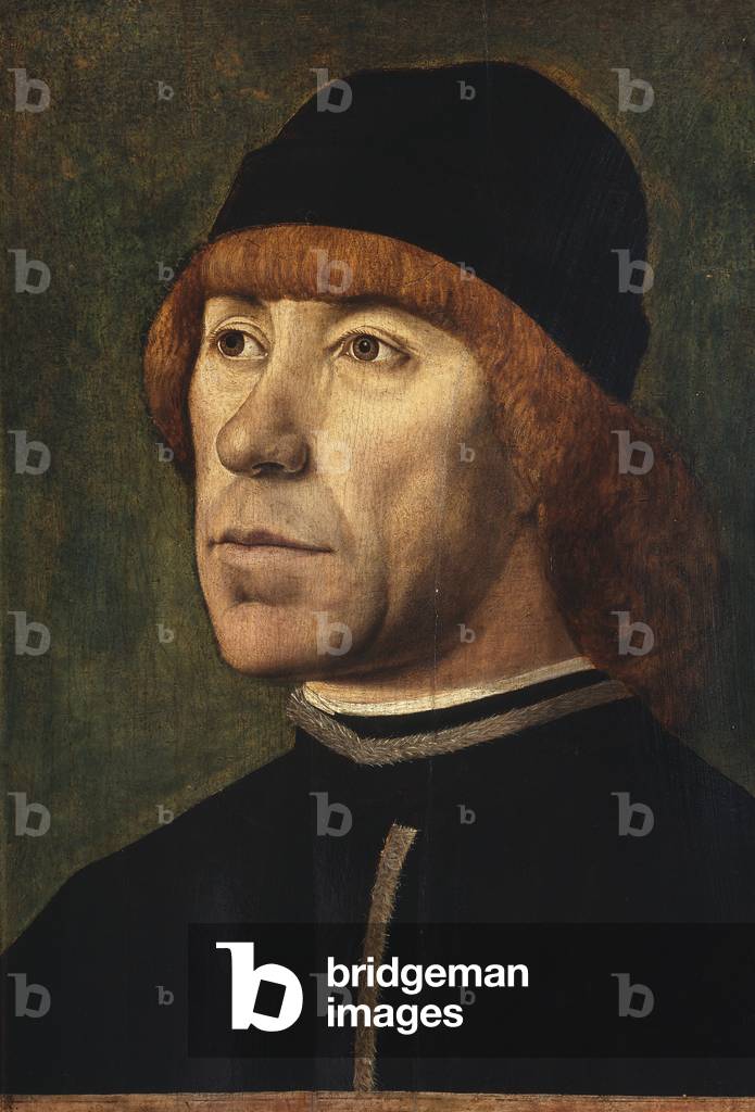 Portrait of a man, 1480-89 (oil on panel)
